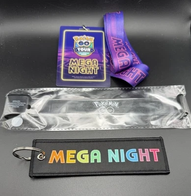 Pokemon GO Tour 2026 Mega Night Keychain LED Bracelet Lanyard Los Angeles - image 1 of 2