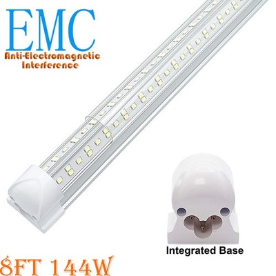 12/25 Pack 8Foot Led Shop Lights Garage 144W 6500K T8 Led Tube Light Bulbs NO RF