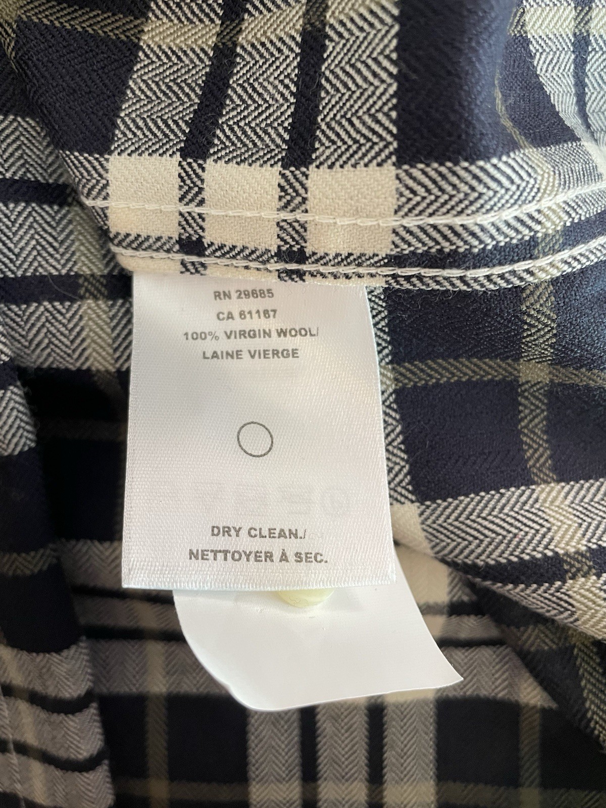 PENDLETON Evergreen Fitted Large Blue Plaid 100% … - image 7