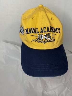 US Naval Academy  Annapolis 1845 Adjustable Baseball cap Twill Navy and Gold
