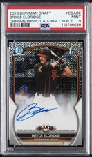 2023 BOWMAN DRAFT CHROME PRSPCT AUTO HTA CHOICE BRYCE ELDRIDGE 110/150 PSA 9