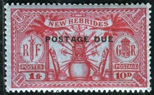 NOUVELLES HEBRIDES PORTO 1925 Yvert TT 10 ** POSTFRISCH TADELLOS (D7420