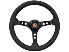 1964-1967 Ford Mustang 14 Black Leather Steering Wheel Kit Cobra 1964-1967 Ford Mustang 14 Black Leather Steering Wheel Kit Cobra