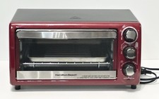 Horno tostador encimera Hamilton Beach 4 rebanadas (modelo 31146F) rojo, muy bueno