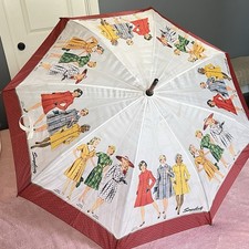 Simplicity Vintage Large Umbrella Women in Vintage Dresses Pattern Spring Rain