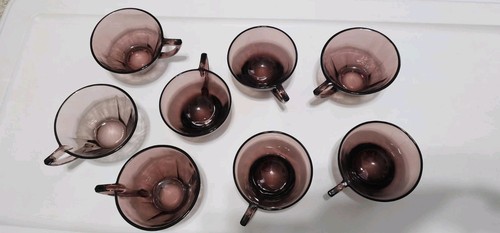 Hazelware Glass Co. MOROCCAN AMETHYST Cups Set Of 8 - Picture 3 of 3