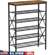 Sturdy 6-Tier Shoe Rack Organizer Entryway Garage Vertical Storage Solution New