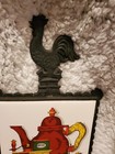 Vintage Rooster Cast Iron KYOWA Ceramic Tile Novelty Hot Plate  — photo 2