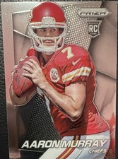 Panini Prizm Rookie Aaron Murray Kansas City Chiefs Football Card #250. rookie card picture