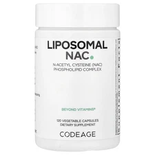 2 X Codeage, Liposomal NAC, 120 Vegetable Capsules (450 mg per Capsule)