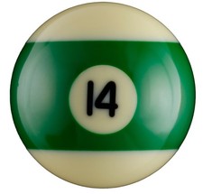 SRS 14 Replacement 2-1/4  Pool Ball Striped Green 