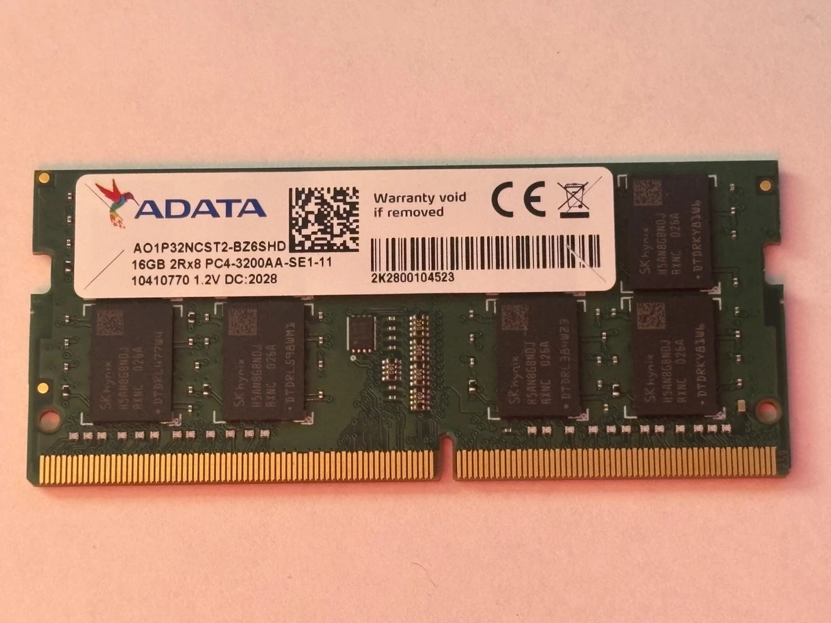 ADATA DDR4 SDRAM 16 GB Capacity per Module Memory (RAM) for sale