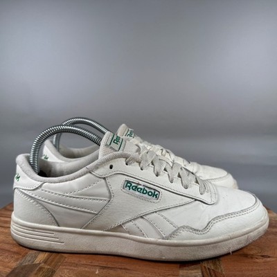 Reebok Techque T Womens White Green Leather Tennis Sneakers AR30124W Size 8