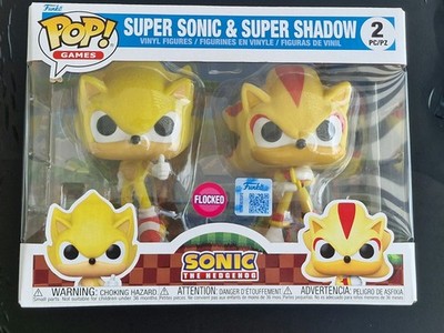 Funko Pop! Super Sonic & Super Shadow (2 PC/PZ Flocked)
