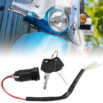 2 Pcs Ignition Switch Lock And Key Set For Bike Tricycle Electric Scooter