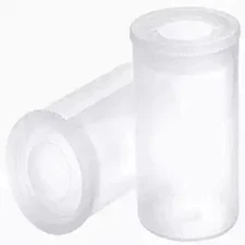 20 Pcs Clear Plastic Film Canisters with Lids 35mm Caliber Empty Camera Reel Box