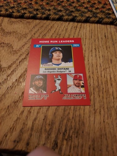 2025 Topps Heritage Nl Home Run Leaders Ohtani 193 RED Border nm-mt pack fresh