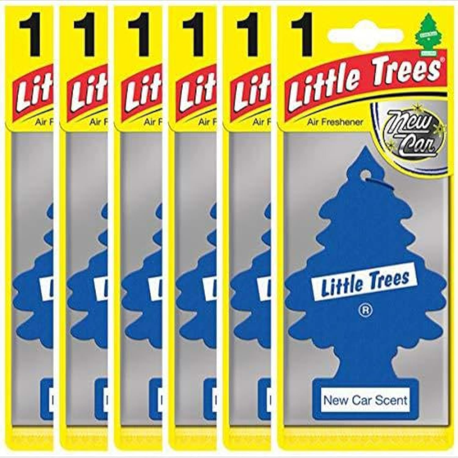 Air Freshener Tree MTZ02 New Car Fragrance for Car Home Boat Caravan - Six Pack,