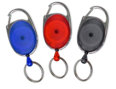 Lucky Line Retractable Key Chain, Assorted Colors, 3 Pack (64003)