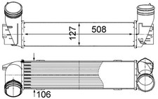 Ladeluftkühler MAHLE CI 490 000S für BMW 3er E92 E90 Touring E91 Z4 Roadster E89