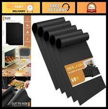 Heavy Duty Oven Liners - 5 Pack Non-Stick Reusable Mats 17"x25" for Easy Clean