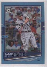 2020 Panini Donruss Optic Carolina Blue Prizm 42/50 Aaron Judge #130 s7f
