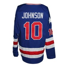 1980 Miracle On Ice Johnson #10 Hockey Jersey US Type Custom Name Stitched