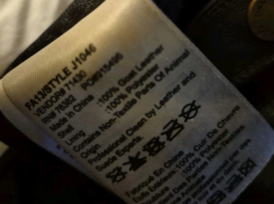 Guantes Timberland Hombre Cuero Cabra Marrón Oscuro Talla L Foto 4 de 4