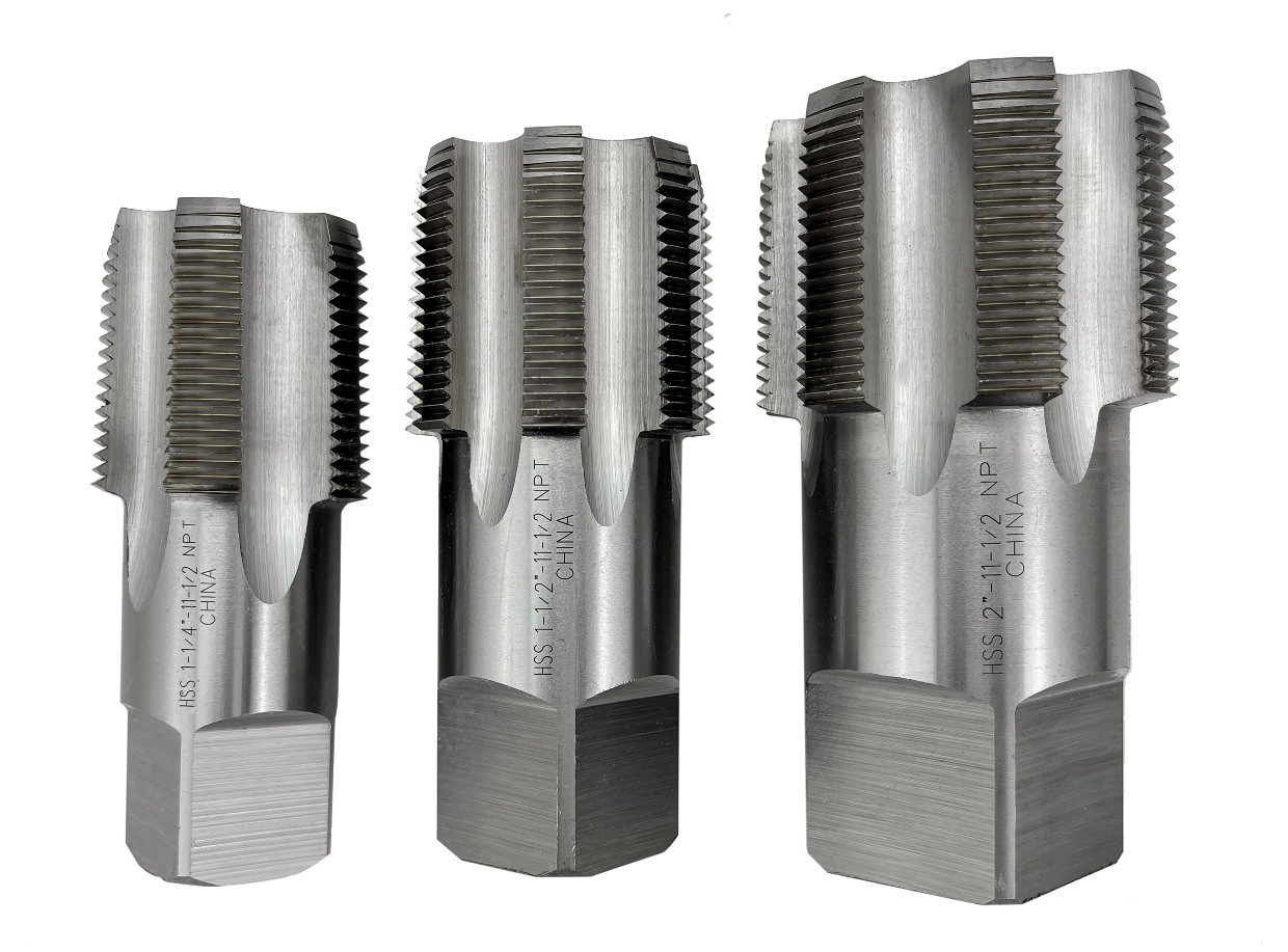 3 PIECE NPT TAPER PIPE TAP SET (1-1/4~2") (1011-3303)