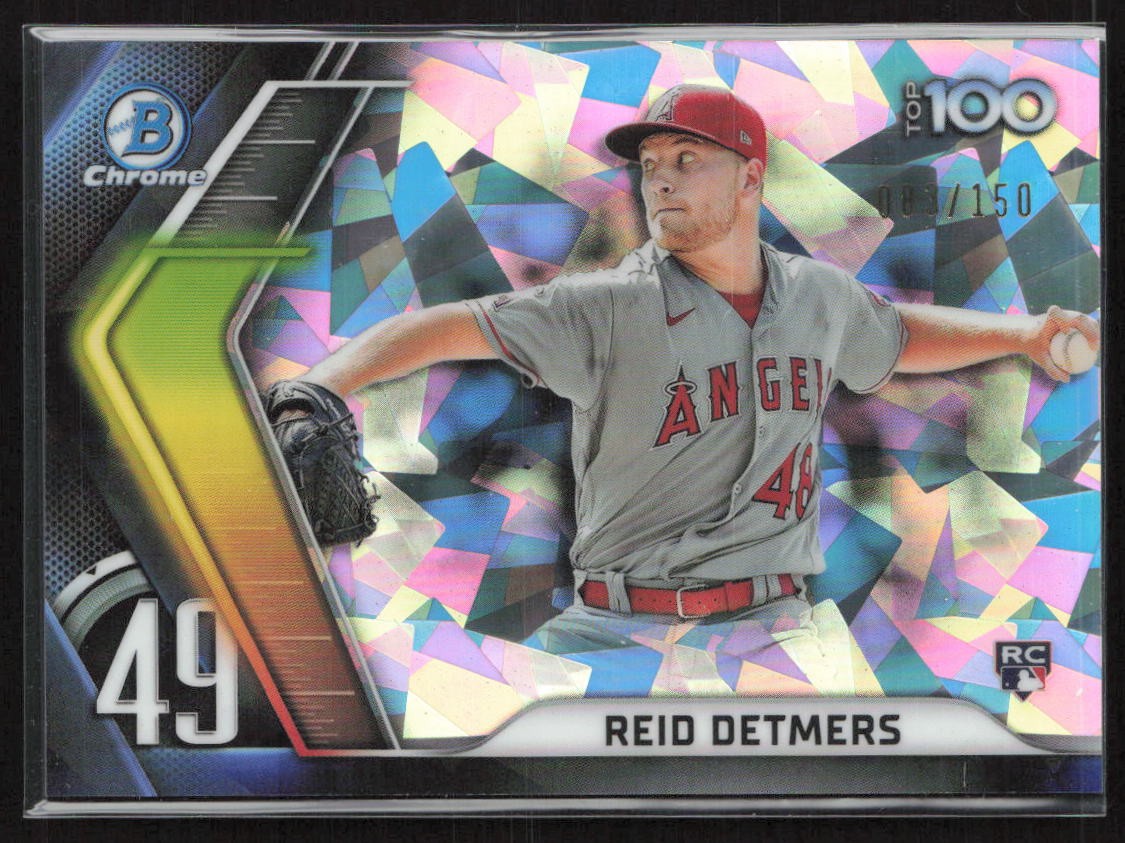 2022 Bowman Scouts' Top 100 Atomic Refractor 83/150 Reid Detmers #BTP-49 Angels