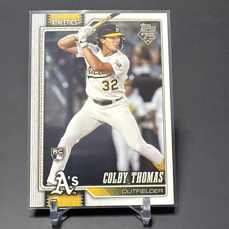2026 Topps Colby Thomas Oakland Athletics Rookie Card #213 Baseball Card