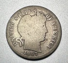 1897-S  BARBER DIME   GOOD   BETTER DATE  #1815