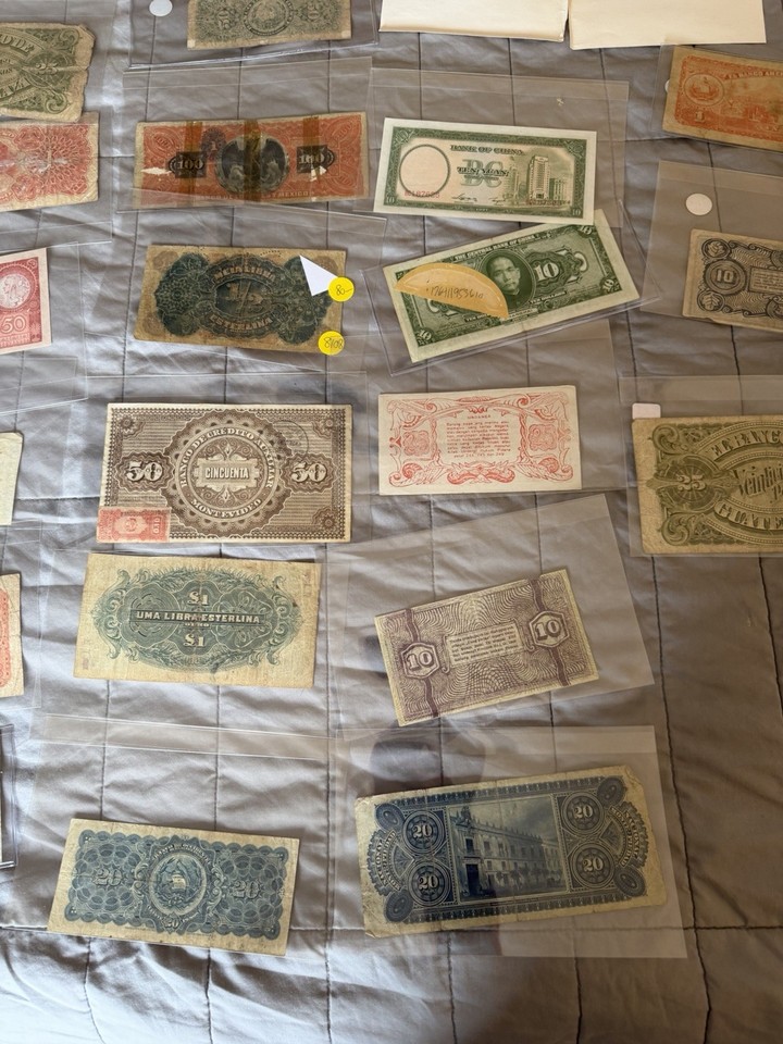 World Banknotes Collection: 12 Banconote Latinoamericane Non Circolate (Argentina, Brasile, Cile...)