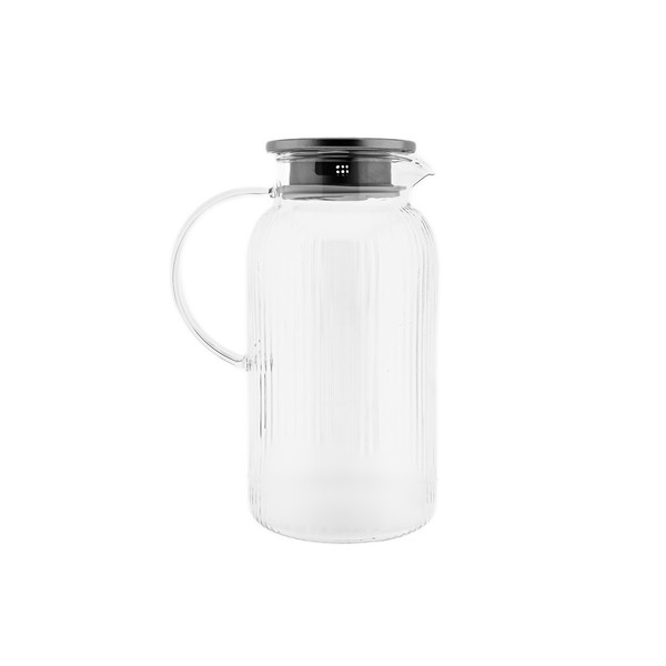 "Glaskaraffe \"Freya Caraffa\" Aus Hochwertigem Borosilikatglas Mit Deckel - 1800Ml"-image