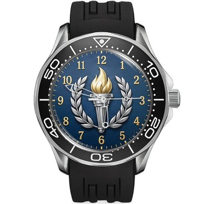 Taschenlampe Emblem Kunstwerk Armbanduhr Ehrendienst Thema Design Sport Stil