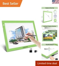 Adjustable Brightness A4 LED Tracing Light Table - Eyecare Technology in Green