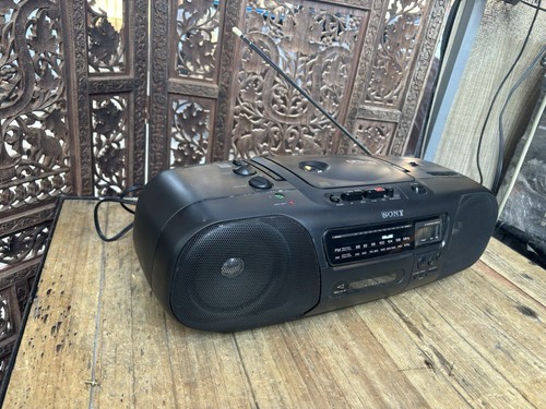 Sony CFD-10 CD Kassetten Abspielgerät AM FM Radio tragbarer Ghettoblaster - Bild 12 von 14