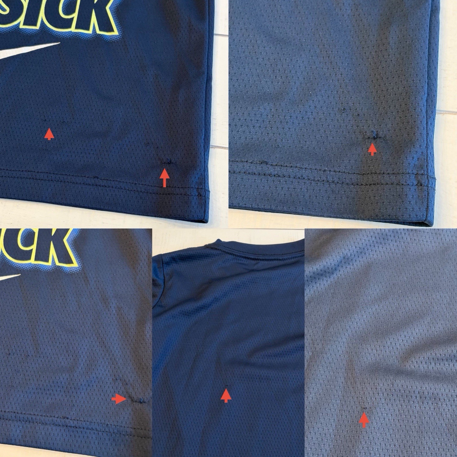 The Nike Tee Kids' Navy Long Sleeve Performance Tee with Lime Graphic Boys 5 image 4