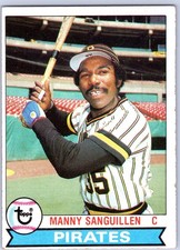 1979 Topps #447 Manny Sanguillen Pittsburgh Pirates Baseball Card EX