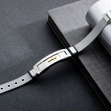Mens Stainless Steel Cross Bracelet Christian Bible Charm Wristband