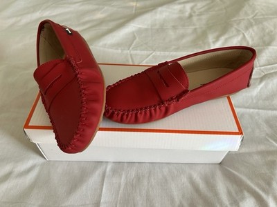 Camille Red Loafers Size 36 Comfortable School  Slip On Leather Casual Uniform