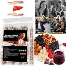 30pcs Ginseng-Infused Eight Treasure Tea, Ginseng Five Treasures Tea, Kidney Tea