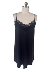 Stradivarious Y2K Whimsigoth Lace Slip Dress Small Witchy Dark Coquette Fairy