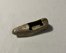 Vintage Brass Ashtray  Shoe Slipper Shape Ash Tray