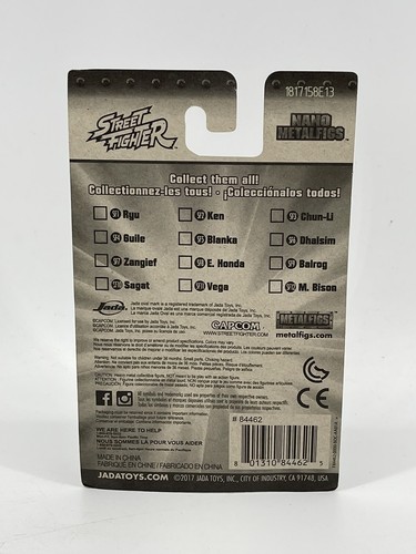 Nano Metalfigs Street Fighter Guile Figure Die Cast Nuovo mai aperto spedizione veloce - Foto 3 di 7