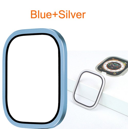 1/2PCS Case Tempered Glass Metal For Apple Watch Ultra 49mm Screen Protector - Photo 46 sur 47