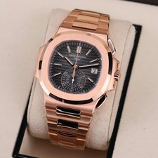 Patek Philippe Nautilus 5980-1R DISCONTINUED 40mm Rose Gold Black Dial Full Set 11