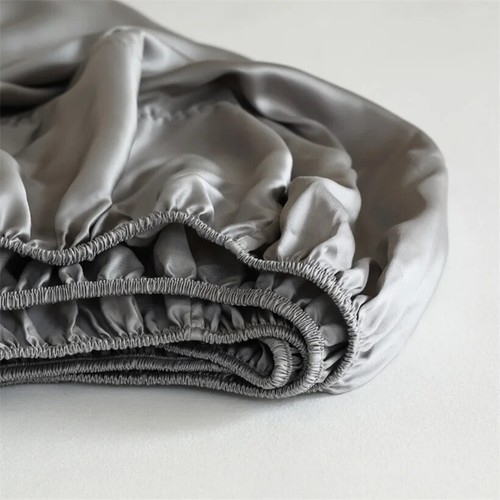 Mulberry Silk Fitted Sheet 23 Momme Luxury Smooth Mattress Cover Breathable Soft - Picture 14 of 33