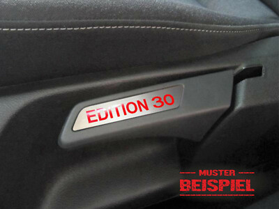 Seat emblem sticker decal film height adjustment text model name
