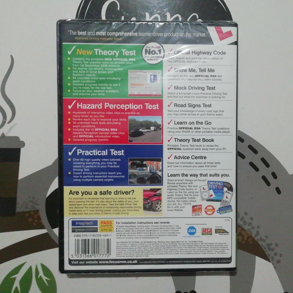 Driving Test Success All Tests 2009/2010 Edition (PC DVD-ROM) NEW & SEALED - Image 2 of 3